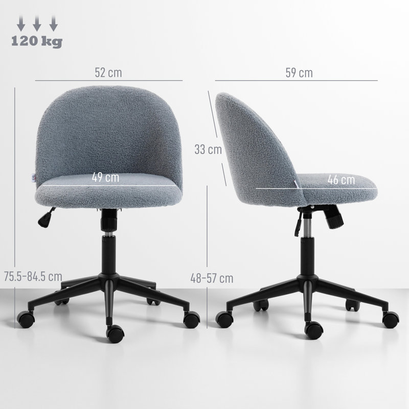 Teddy Office Chair, Grey
