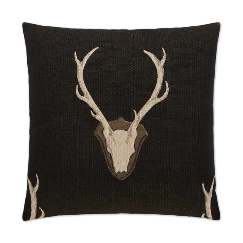Uncle Buck Throw Pillow, Black, 36"H x 36"W