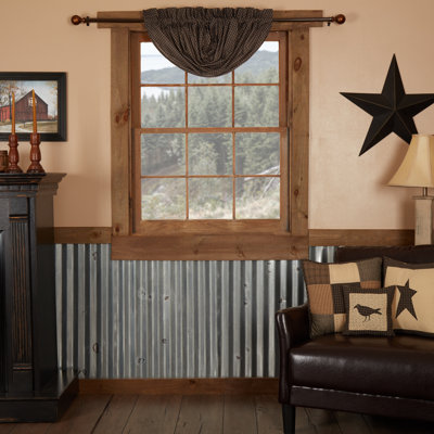 Kettle Grove Cotton Plaid Balloon Window Valance