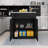 82.7" Kitchen Island With Extendable Dining Table With Spice Rack & Power Outlet-1070251151