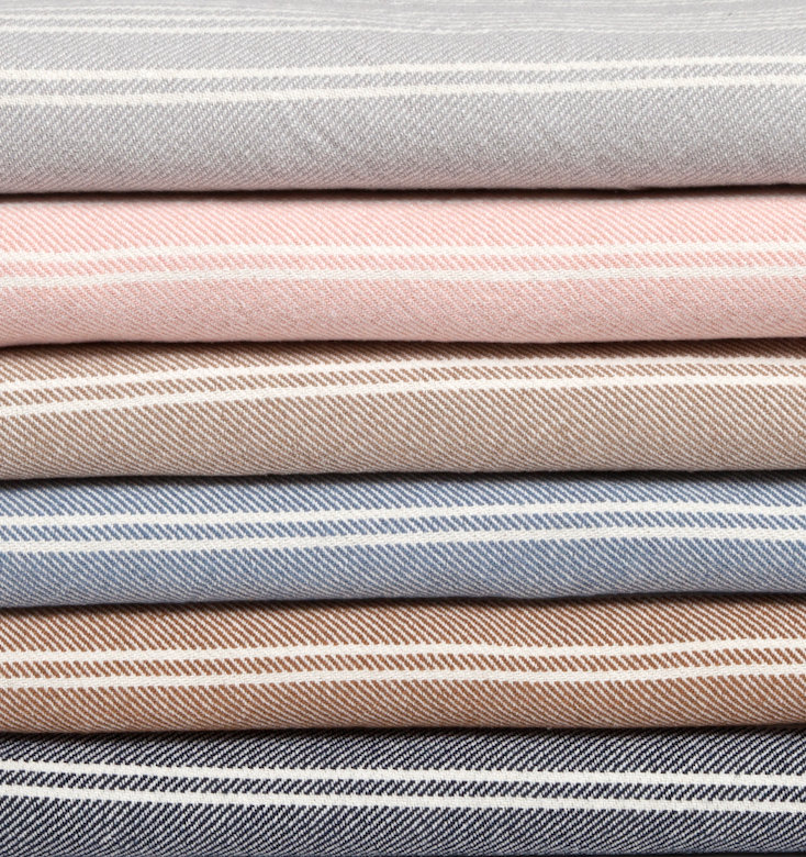 Beige Hand Woven Eco Yarn Throw Blanket