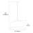 Luminaire suspendu tambour simple 1 lumière Kup-31794229