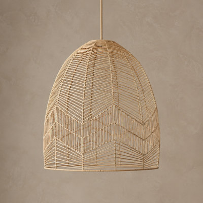 Ellora Handwoven Rattan Dome Pendant Light Shade