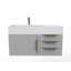Ensemble de meuble-lavabo mural simple 36 po Bassi-573101960-573101967-573101961