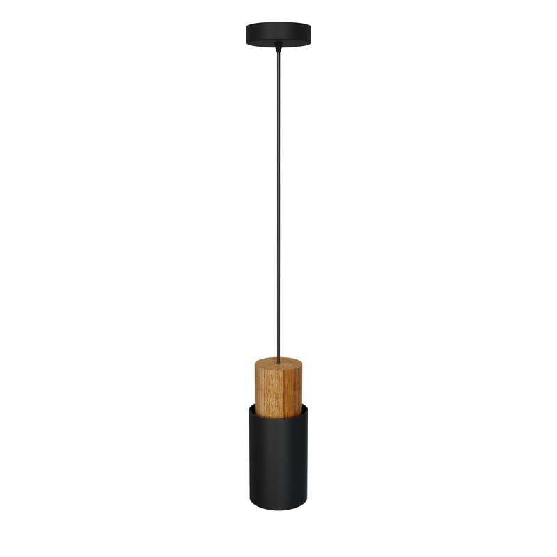 Mariano 1 - Light Cylinder Pendant, Black