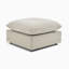 Alexa Upholstered Linen-Look Fabric Pouffe Footstool - Cozy Modern Design-1476109250