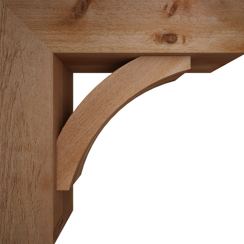 Support de bloc Thorton avec entretoise décalée, 28 po x 28 po, Cèdre rouge occidental de l 8 po (scié brut)