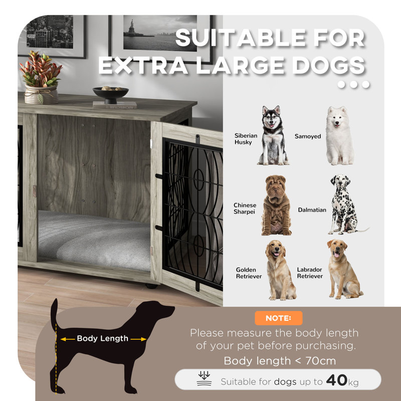 Steel Furniture Style Crate, 82H x 118L x 75Wcm