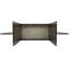 T-Base Console Table - 43" Entryway Table W/ Wood & Marble Veneer - Space-Saving Foyer Table-1648128840