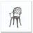 3PC CAST BISTRO SET W ICE BUCKET