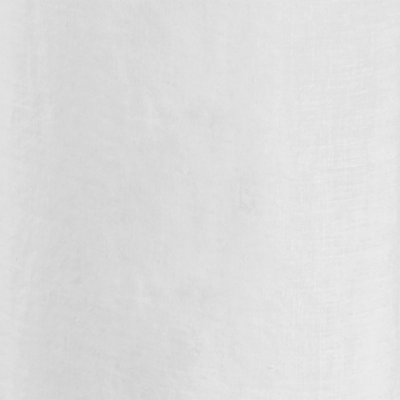 Linen Semi Sheer Curtain Single Panel, White