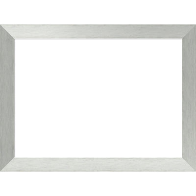 Brushed Sterling Silver Framed Dry Erase Magnetic Board Organization Boards