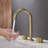 Circular X Widespread Bathroom Faucet 3 Hole, 2-handle Bathroom Sink Faucet with Drain Assembly-116826442