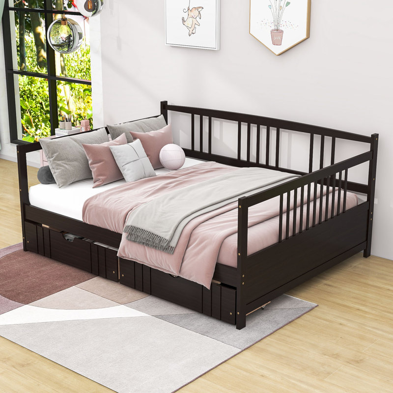 Areena Full Daybed with Two Drawers, Espresso