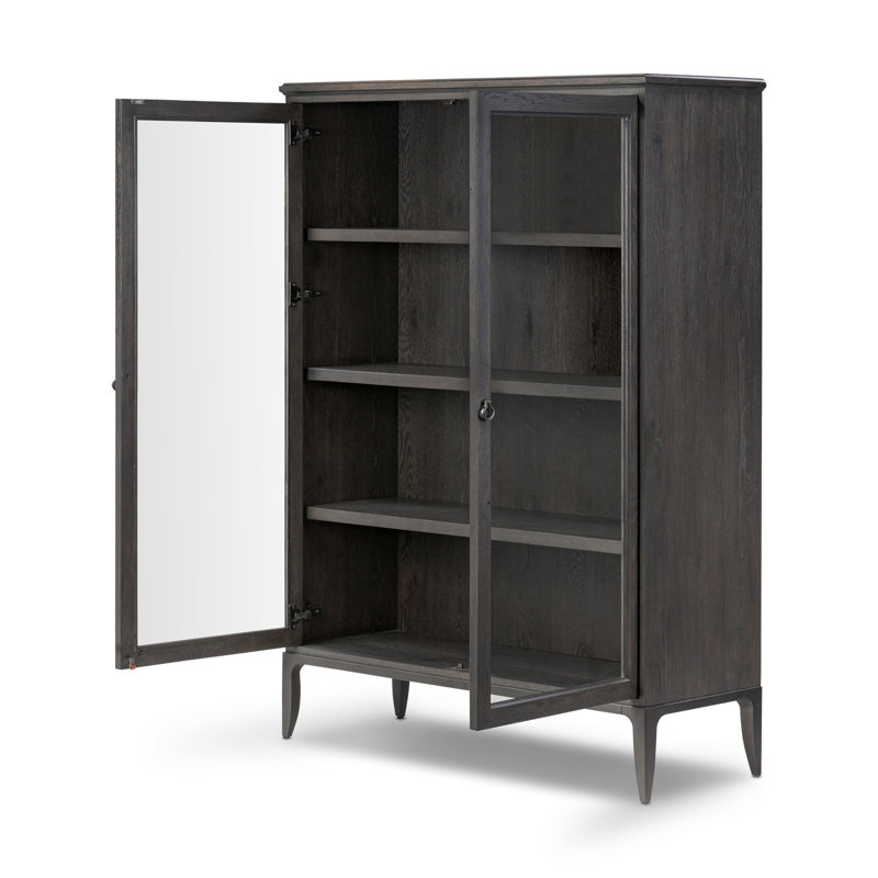 Alden Cabinet-Worn Black Oak