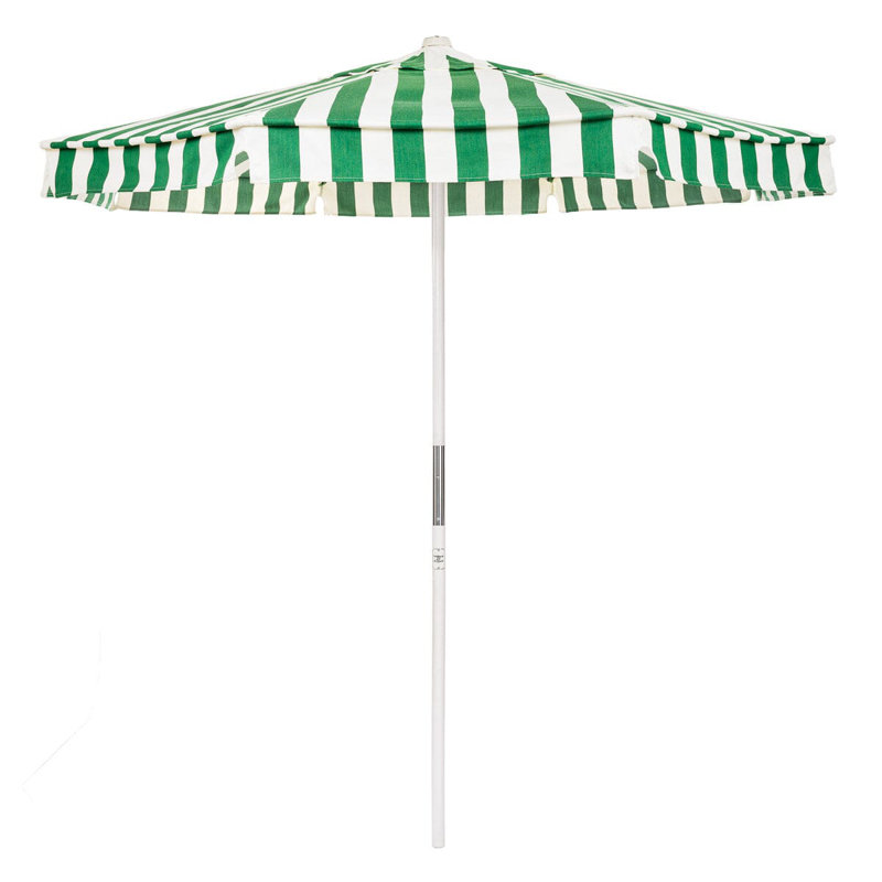 Market 84'' W Umbrella, Green/White