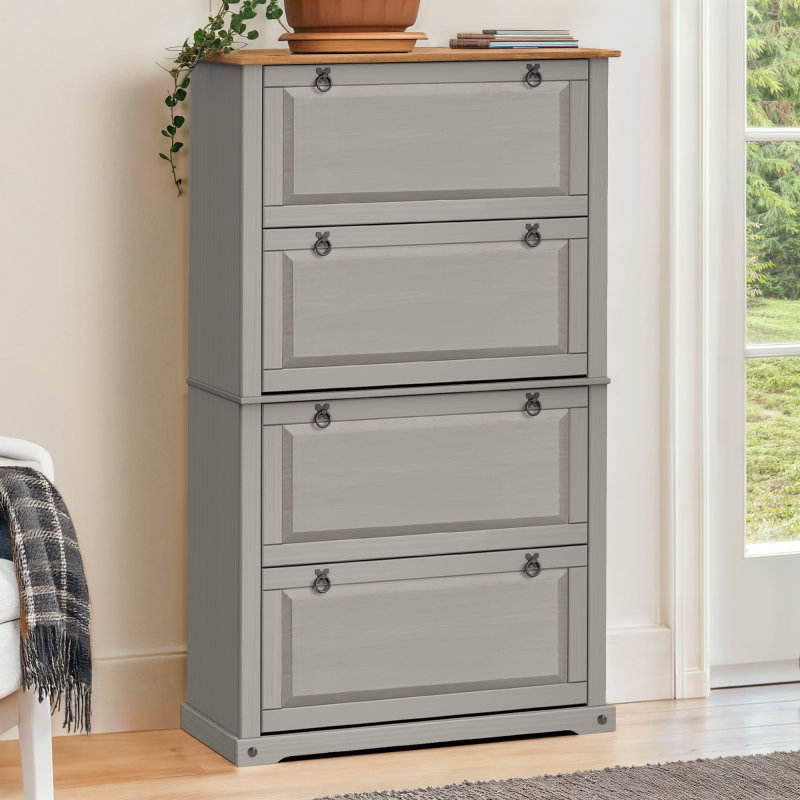 Bayhills Rectangle Accent Cabinet, Silver, Grey