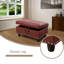 Repose-pieds avec rangement en faux cuir-379709168
