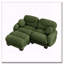 Canapé modulaire confortable en tissu de chenille plissé avec mousse ergonomique haute densité mer-125753240