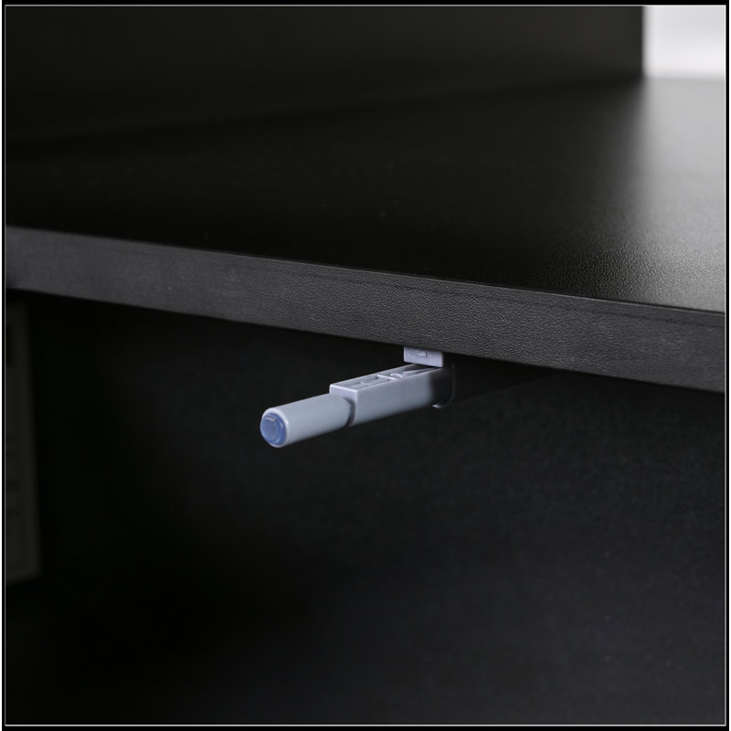 Table basse polyvalente avec roues de frein, plateau en nuage et grand espace de rangement pour votre salon, Noir