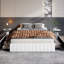 Lit plateforme tapissier avec 4 tiroirs verrouillables Modern-232396334-232396333