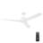 Lynton 52" White Ceiling Fan with Remote (No Light)