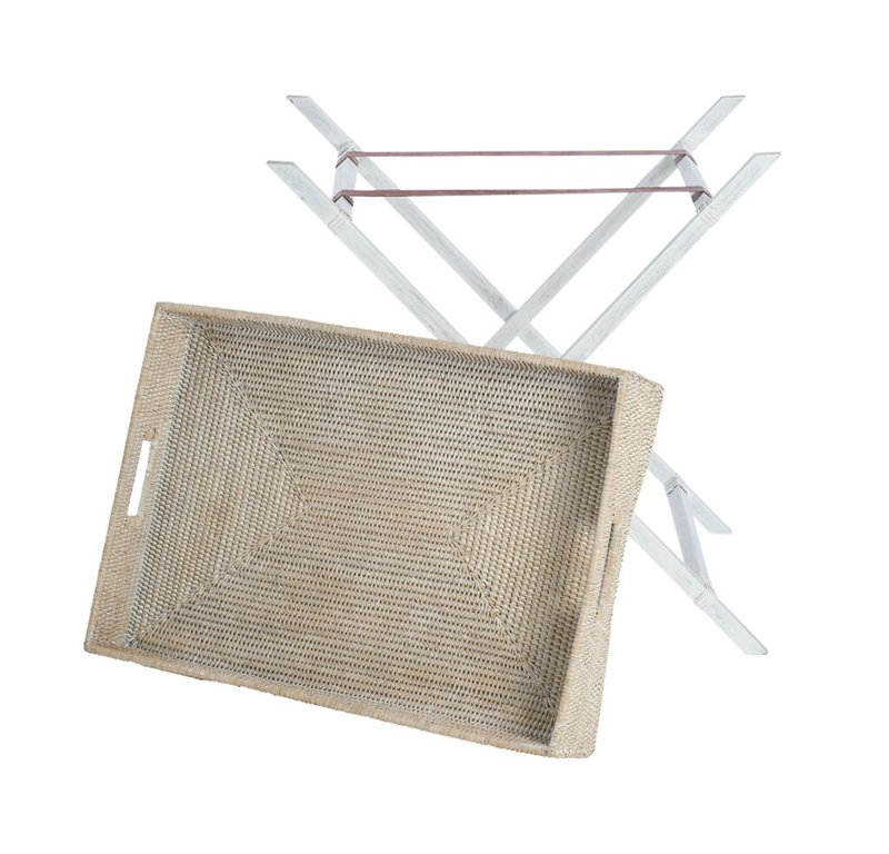 Table de majordome Everard, Blanc délavé
