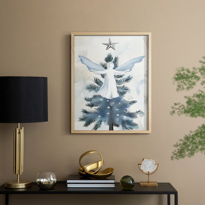 Christmas Holiday Art XXXIX Framed Print - Solid Wood