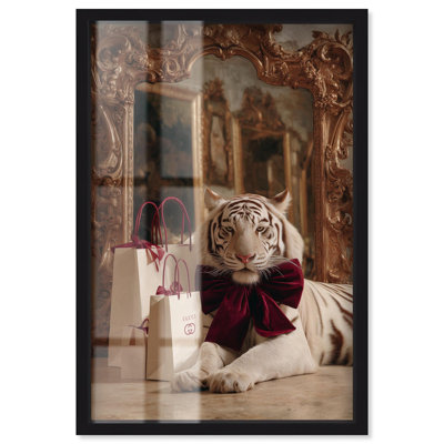 «Velvet Bow Tiger Glam» par Art Remedy