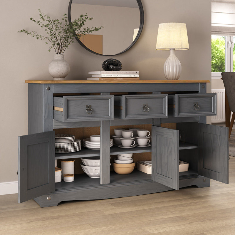 Aticus 125cm Solid Wood Sideboard