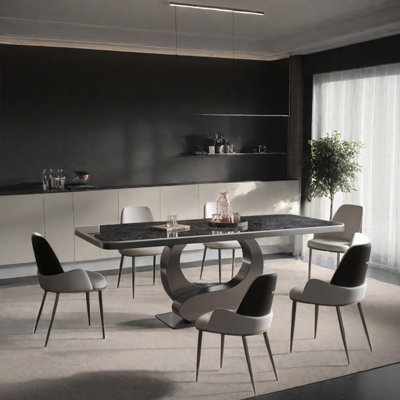 Italian style home rectangular dining table sets