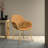 Matthew Leather Dining Chair, Modern Mid Century Accent Chair with Armrests and Iron Legs, Faux Leather Upholstered Kitchen Desk Chair for Dining Room, Living Room, Office Furniture-123223576-67941228