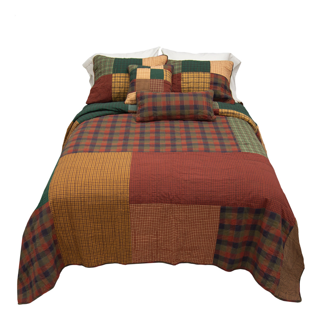 Campfire Farmhouse / Country Cotton Standard Patchwork Quilt Donna Sharp 