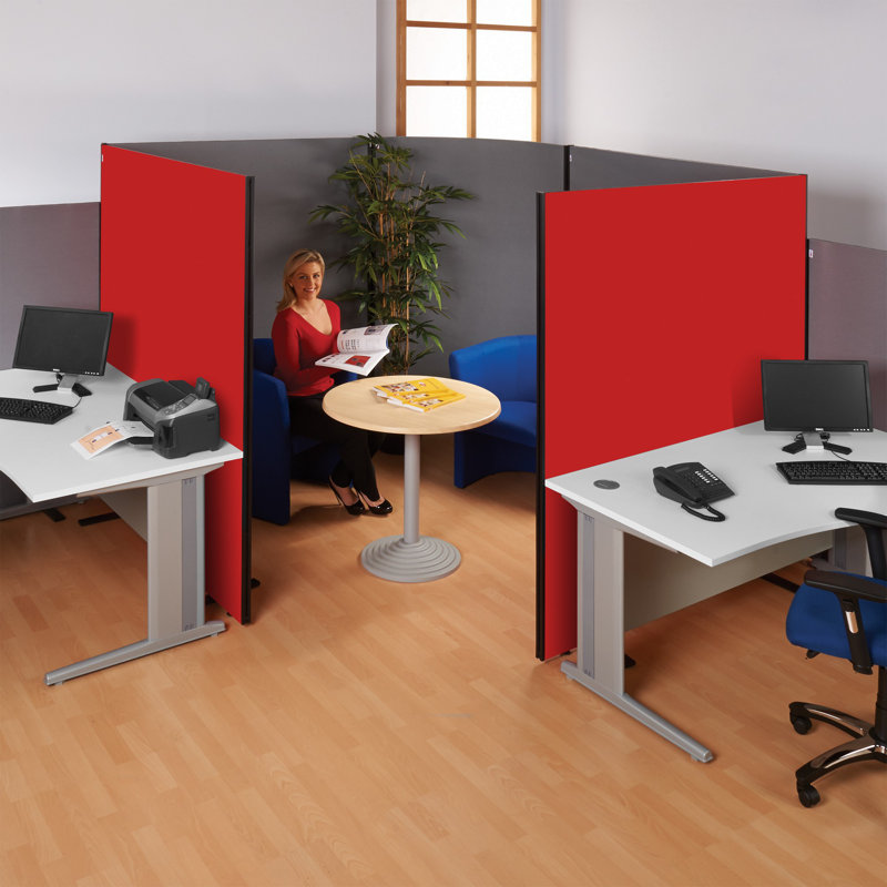 Wood Partition, Scarlet, 122.5cm H x 180cm W x 3cm D