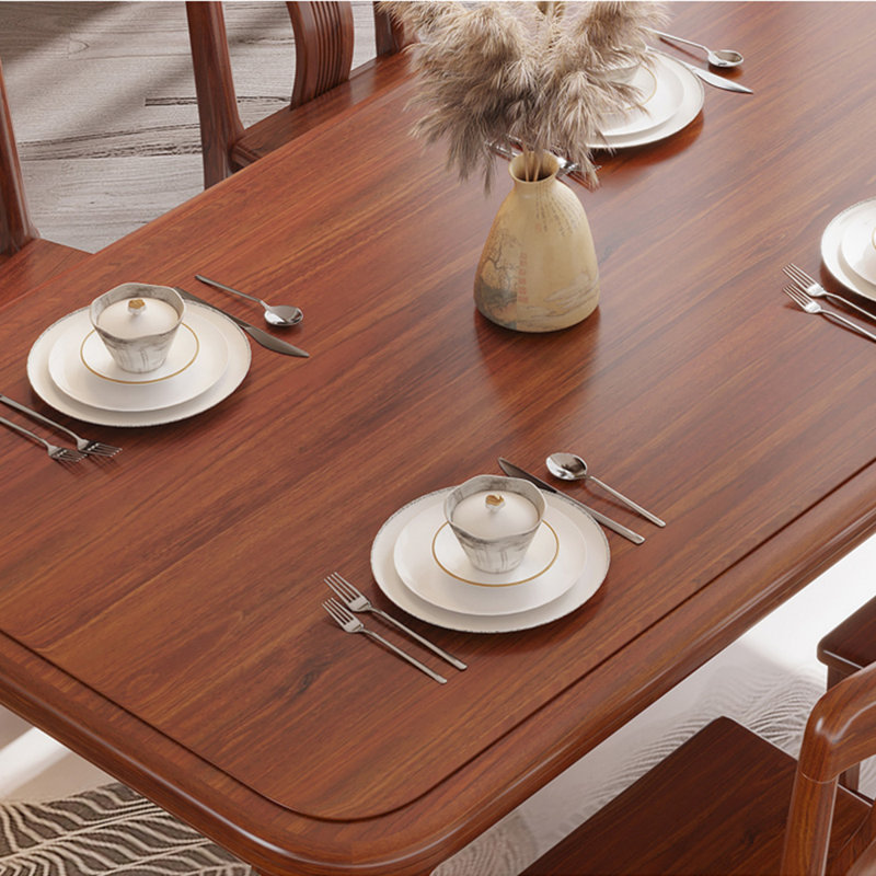 Ensemble de table de salle à manger en bois massif de style américain, 5