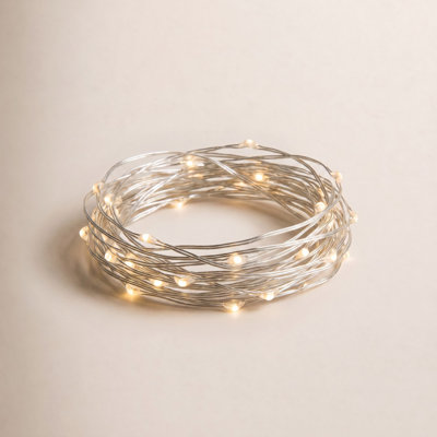 20' Electric Warm White Micro Light String
