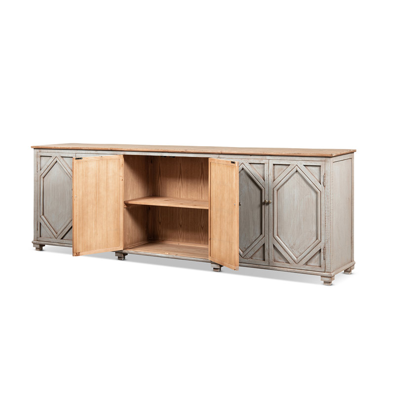 Buffet extra large à 6 portes en bois récupéré Colette