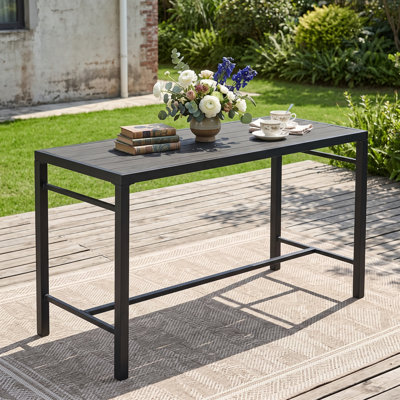 Table de bar 59 po rectangulaire pour l'extérieur
