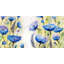 Blue garden - 24"x48" Framed canvas