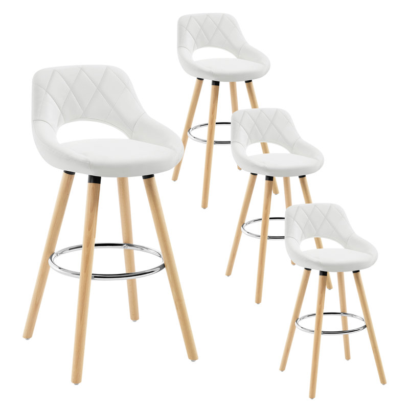 Thierry 68cm Bar Stool, White, 4
