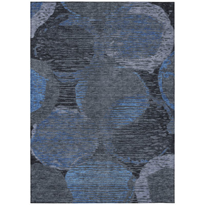 Machine Washable Indoor/Outdoor Chantille ACN2744 Geometric Rug