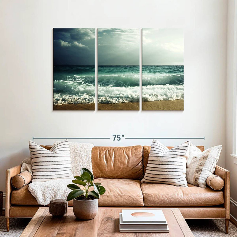 Gillard Dusky Ocean Wave, H 36 po x l 57 po