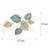 Hand-Painted Decorative Metal Wall Accessory, 50.0 x 26.4 x 2.8 inches | 100% Metal Construction, Weighs 5.0 lbs | Unique Color Variations for Personalized Decor | Perfect for Living Room, Bedroom, or Office | Eye-Catching and Durable Design