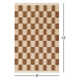 Freya Checkered Hand Woven Wool Rug