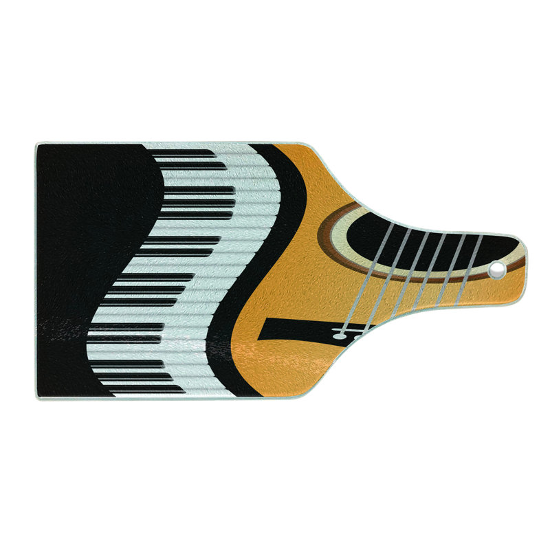 East Urban Home Glass Music Cutting Board