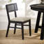 Elnathan Natural Fabric Rattan Back Dining Chairs
