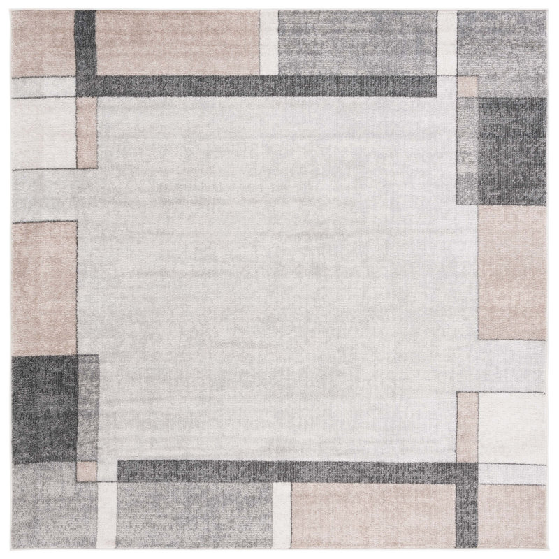 Phoenix 500 Performance Geometric Rug, Square 6'7"
