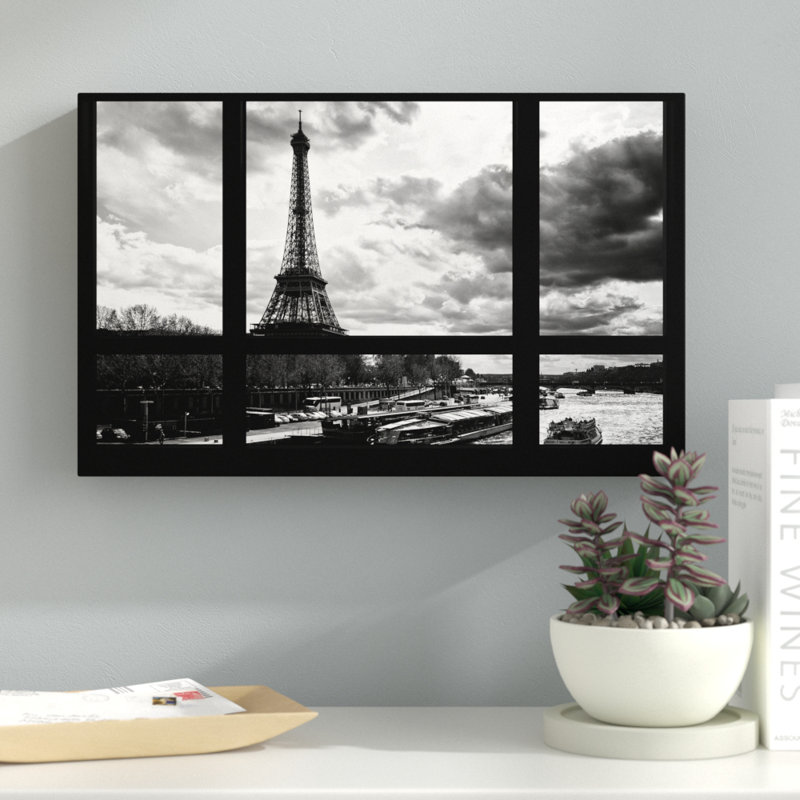 Bonne matinée paris ! reproduction de photo sur toile tendue, H 12 po x l 19 po x P 2 po