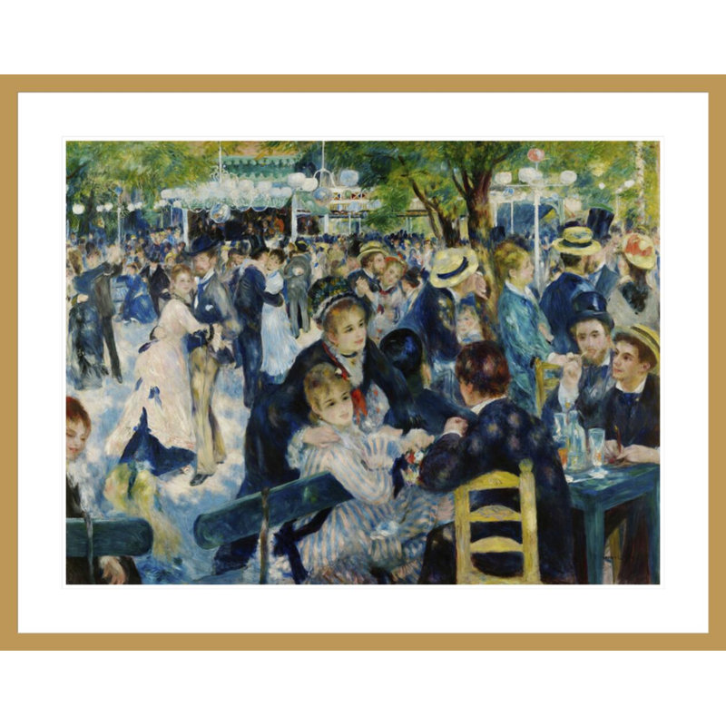 Danse au Moulin de la Galette, Pierre-Auguste Renoir, impression giclée sur cadre, H 32,89 po x l 41,5 po
