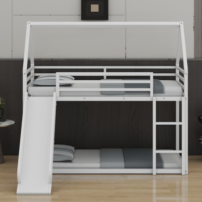 House Bunk Bed With Ladder And Slide
